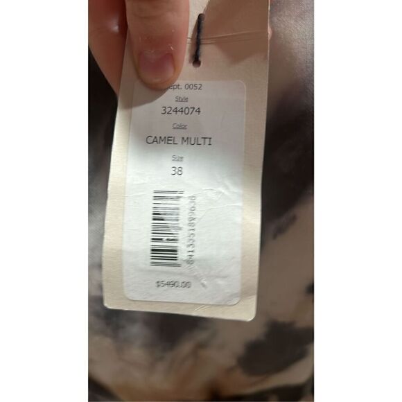 $5490 Gabriela Hearst Daisy Belted Tie-dyed Cashmere and Silk Maxi Dress Size 2 - Picture 10 of 12